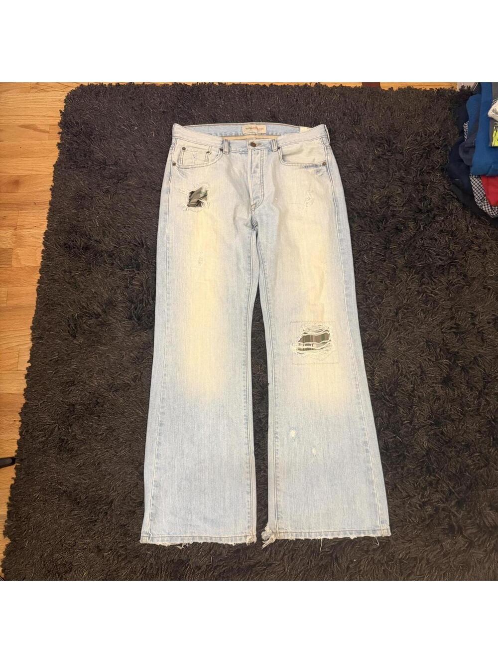 Old Navy boot cut patchwork jeans